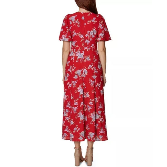 Betsey johnson red floral maxi dress - Picture 2 of 5